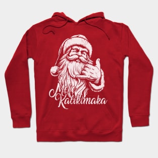 Mele Kalikimaka Hawaiian Christmas Retro Style Hoodie